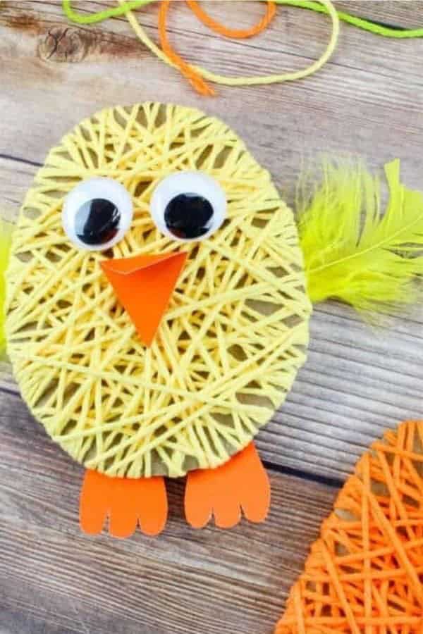 Simple Easter Crafts Using Yarn