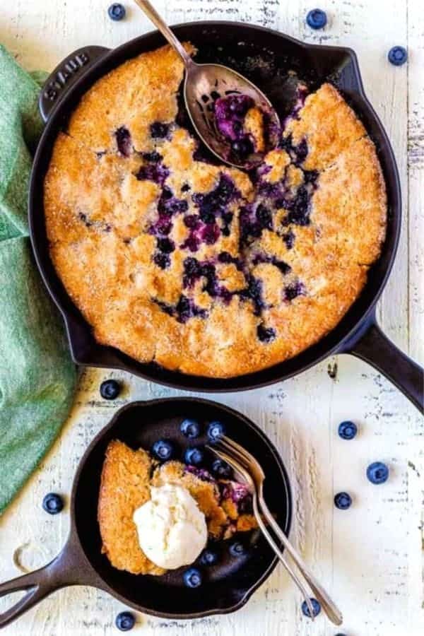 Blueberry Cobbler Skillet Recipe