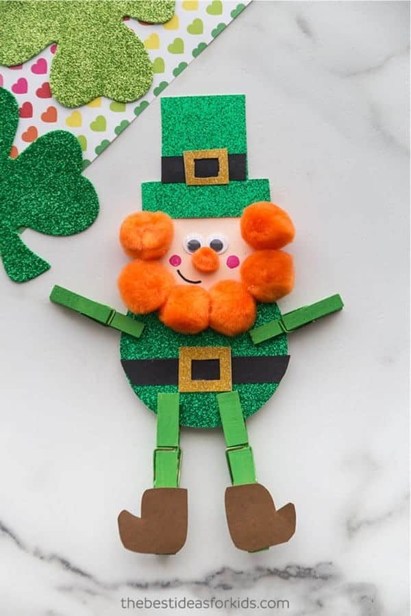 Clothespin Leprechaun Craft