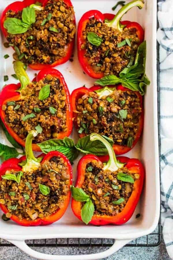 VEGAN STUFFED PEPPERS