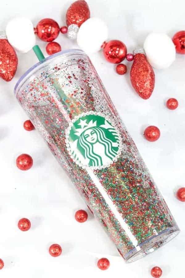 DIY Starbucks Snow Globe Tumbler