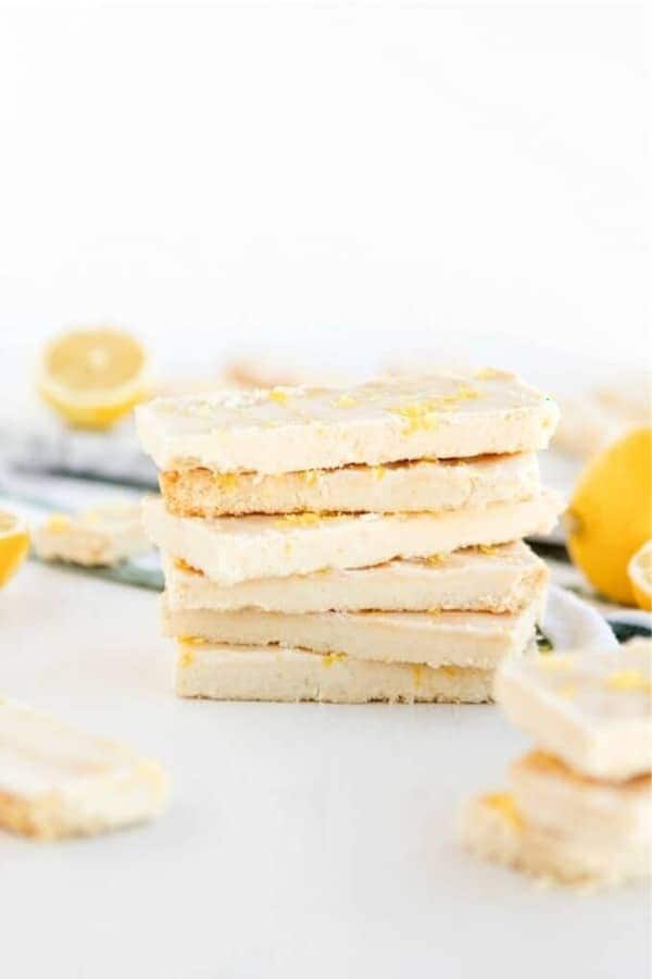 English Lemon Shortbread Strips