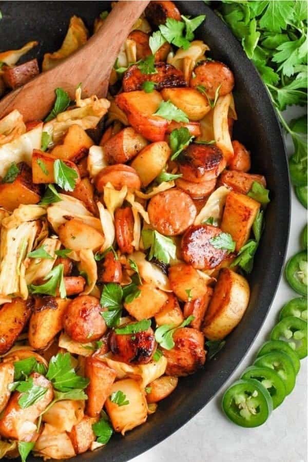 One Pan Cabbage and Potato Skillet