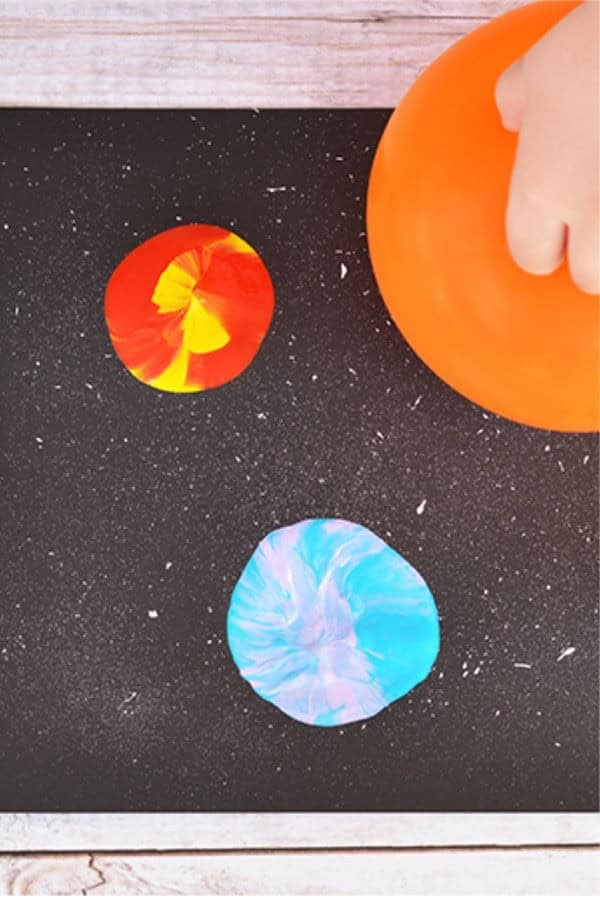 Balloon Stamping Solar System Craft For Kids