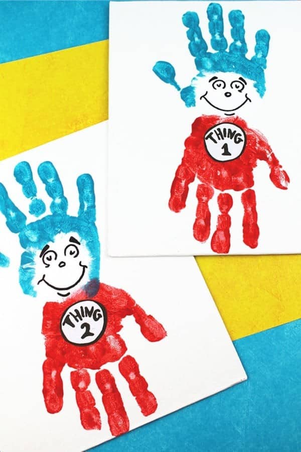 Dr. Seuss Handprint Craft For Kids