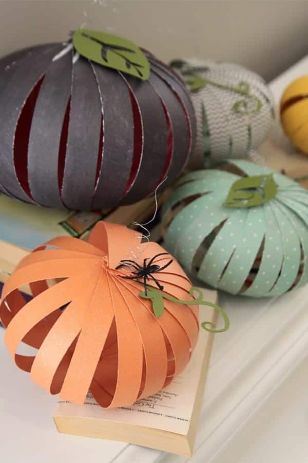 Easy Paper Pumpkin Craft