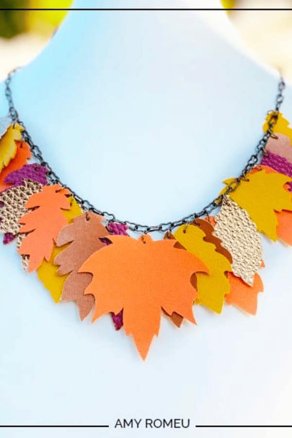 Faux Fall Cricut Necklace