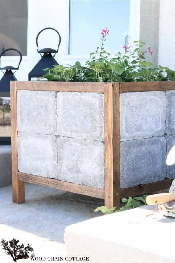 DIY Paver Planter