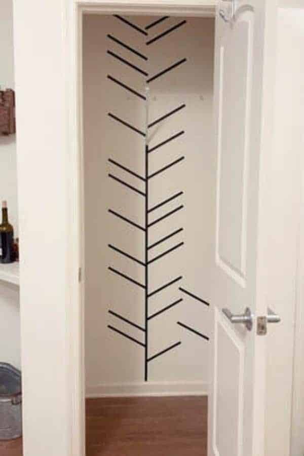 WASHI TAPE COAT CLOSET