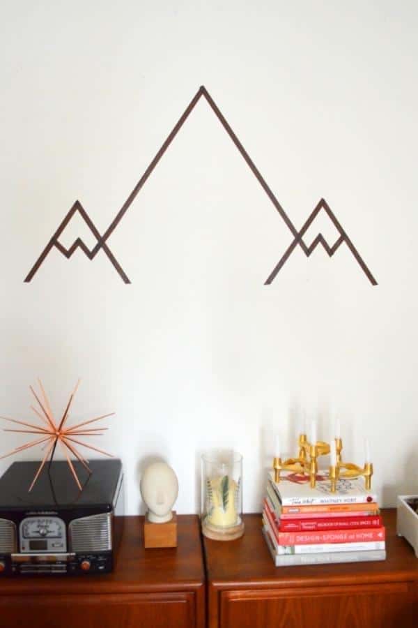 GEOMETRIC MOUNTAIN WASHI TAPE DESIGN