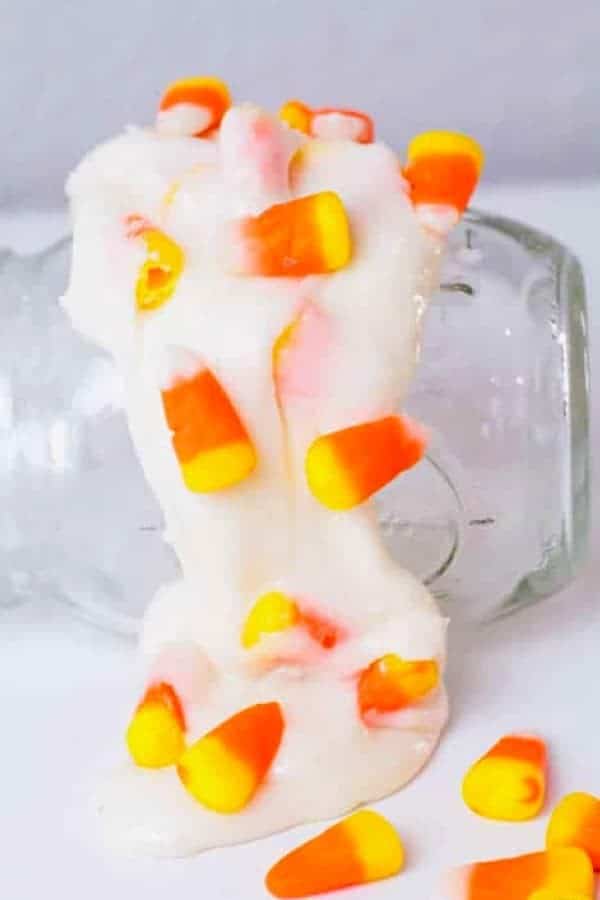 Candy Corn Slime Recipe