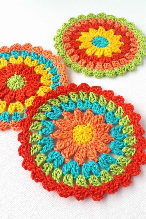 Easy Free Crochet Pattern For Coasters