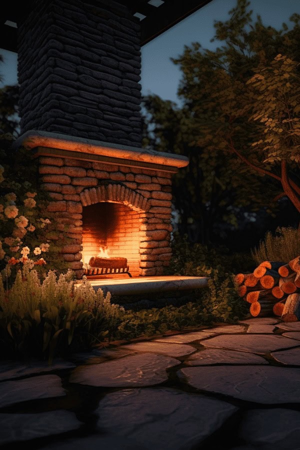 Outdoor Fireplace