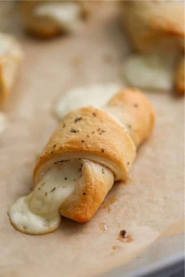 Cheesy Stuffed Garlic Butter Crescent Rolls