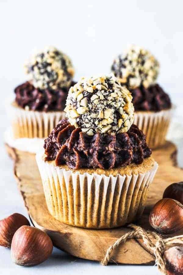 HAZELNUT VEGAN CUPCAKES