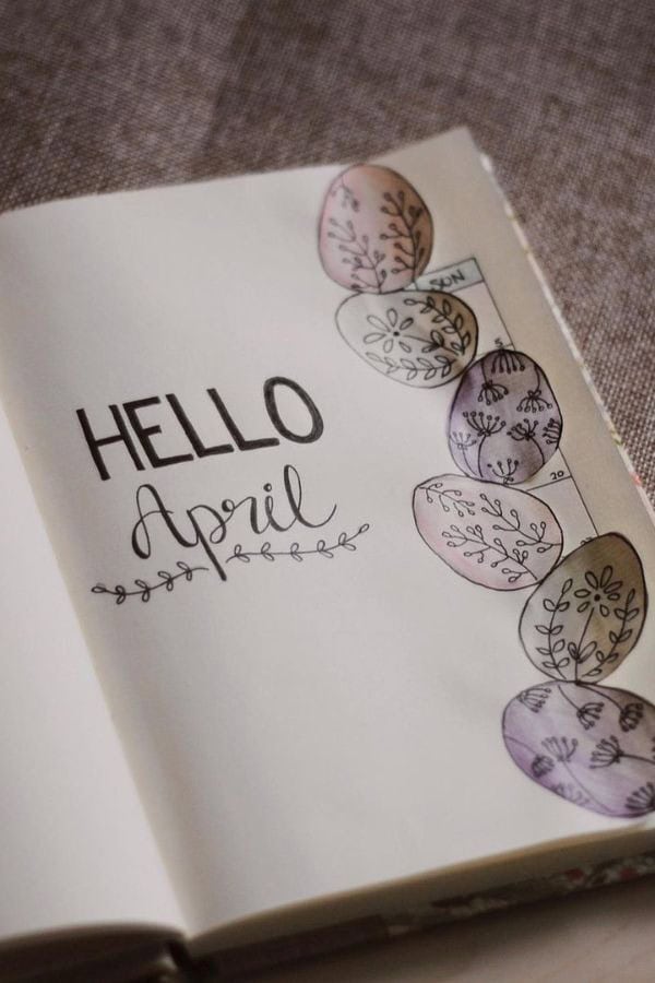 MINIMALIST ‘HELLO APRIL’ COVER PAGE