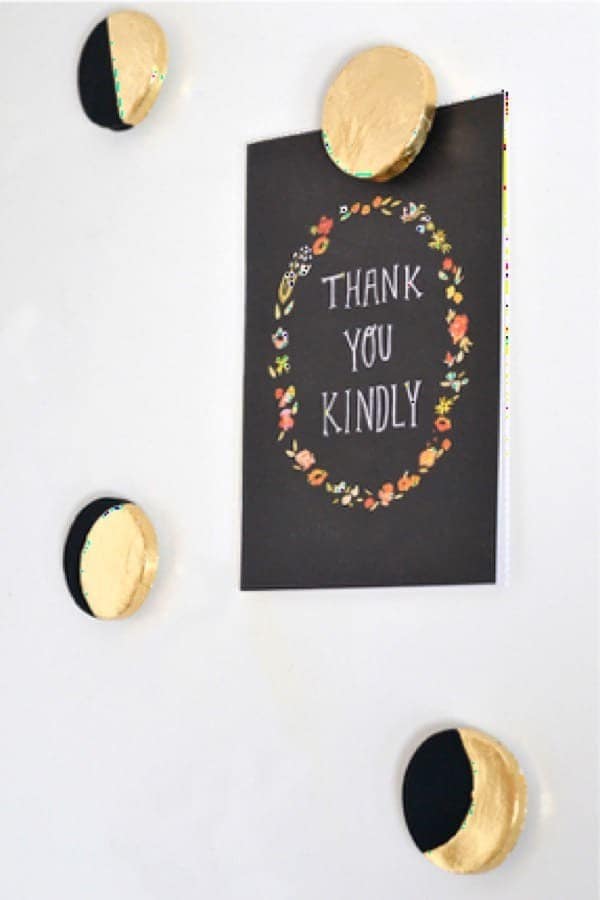 DIY Crescent Moon Magnets