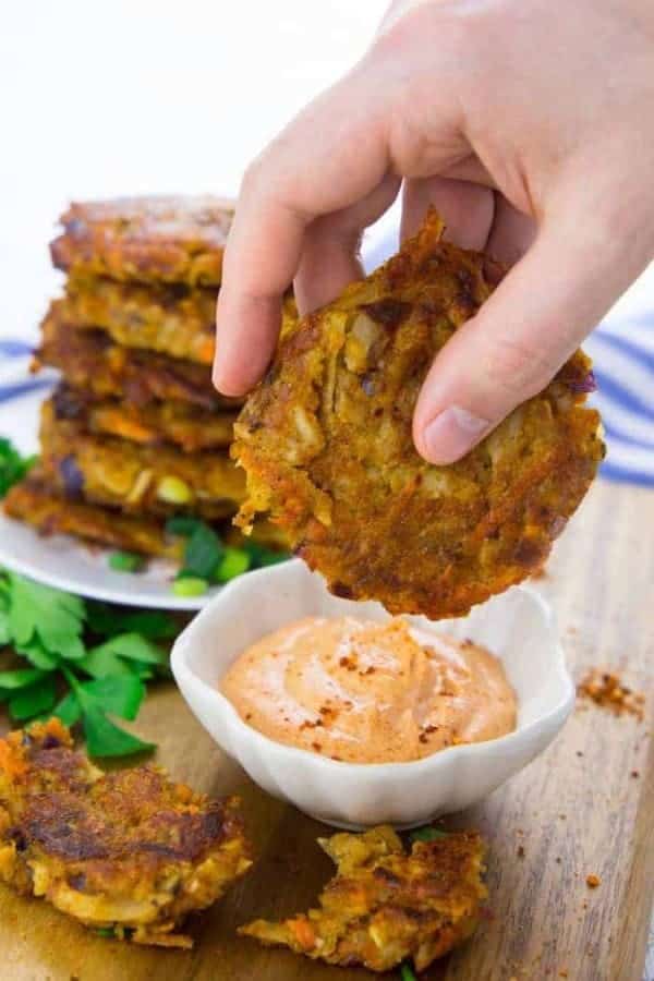 VEGETABLE POTATO FRITTERS