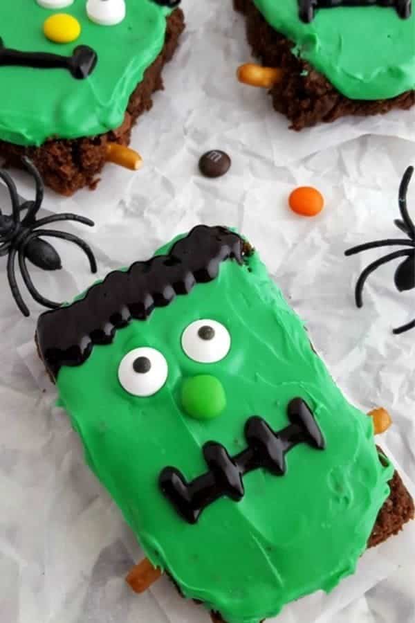 Frankenstein Halloween Brownies