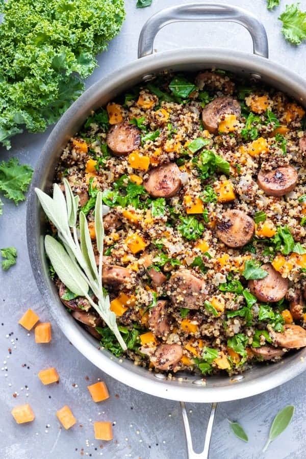 SAUSAGE, KALE, & SWEET POTATO QUINOA