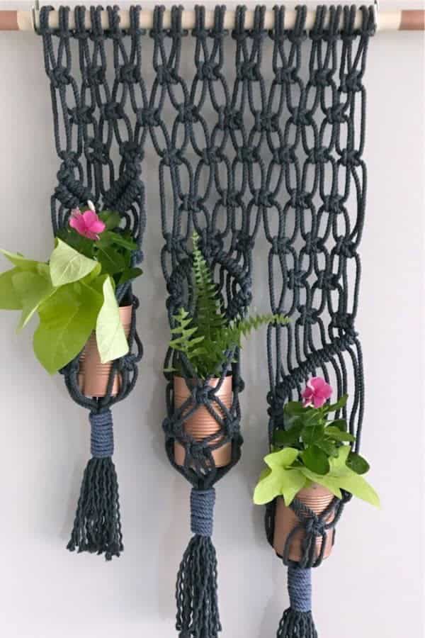 Macrame 3 Pot Planter Tutorial