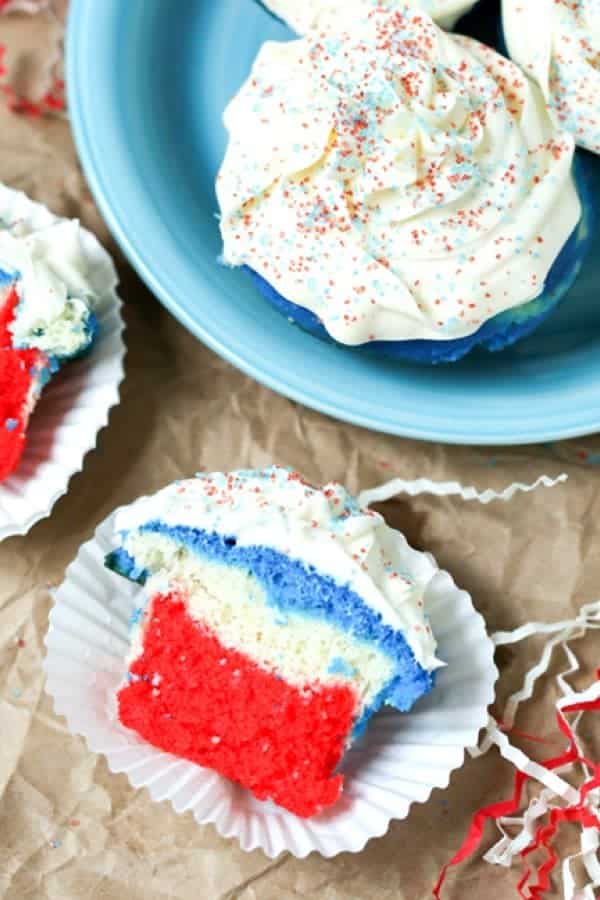 Easy Patriotic Cupcakes