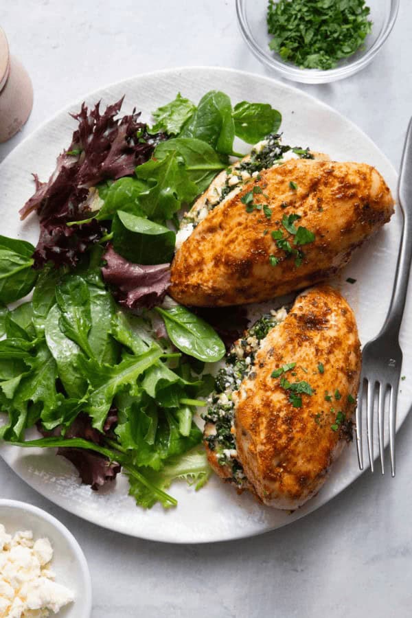 Spinach and Feta Stuffed Chicken Breast