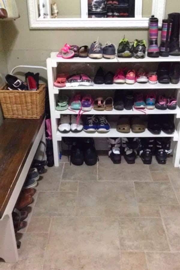 DIY Shoe Rack