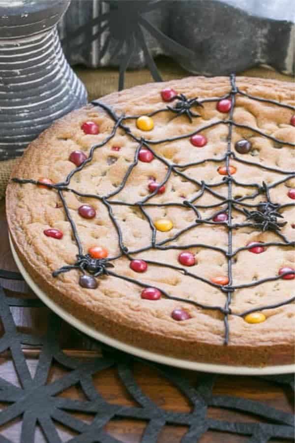 Spiderweb Cookie Cake