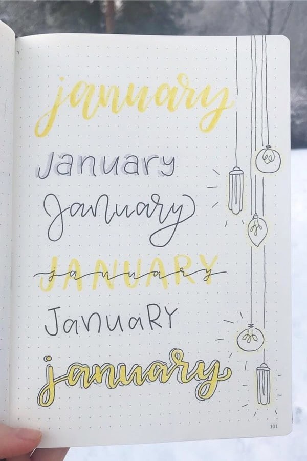 January Header Examples