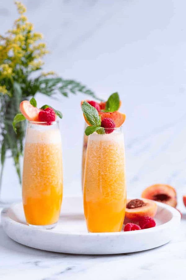 Peach Bellini Mocktail