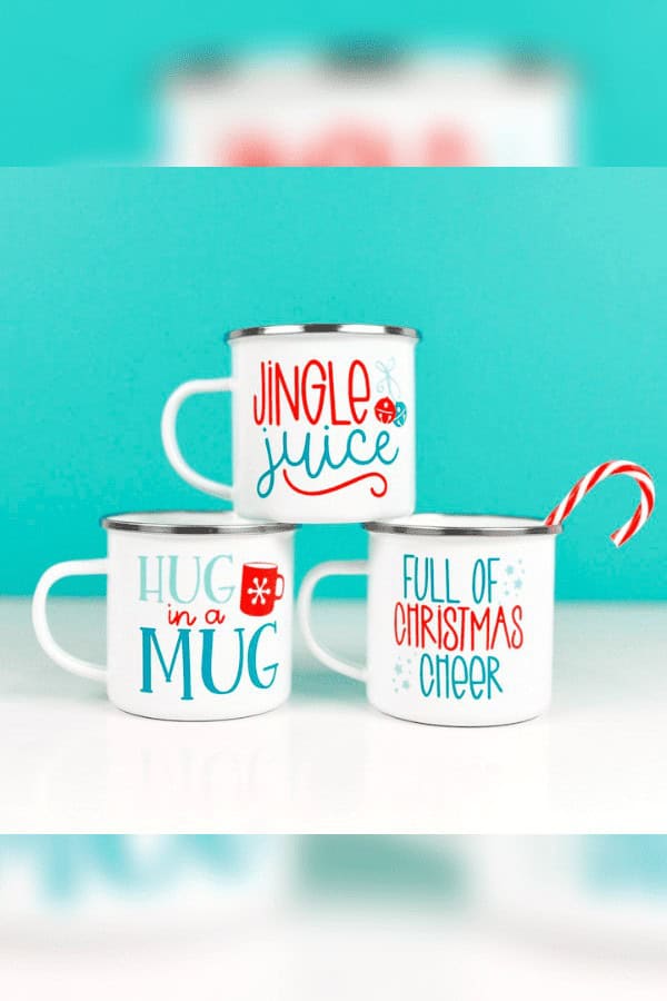 DIY Christmas Mugs with Cricut