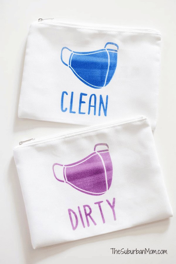 Clean/Dirty Mask Bag