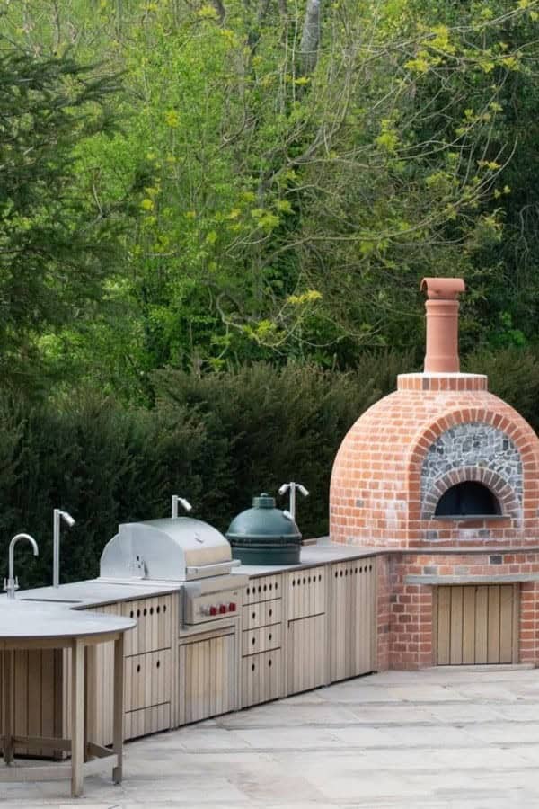 L Shaped Open Air Kitchen