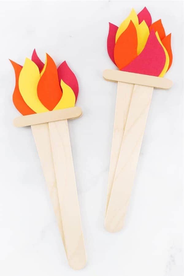 How to Make an Olympics-Inspired Torch Craft