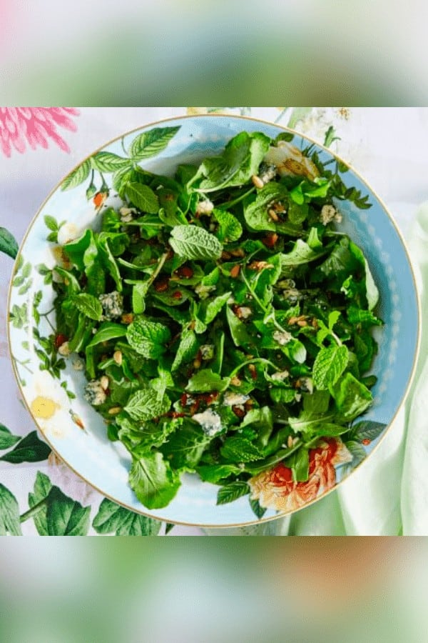 Arugula Salad with Pancetta and Mint