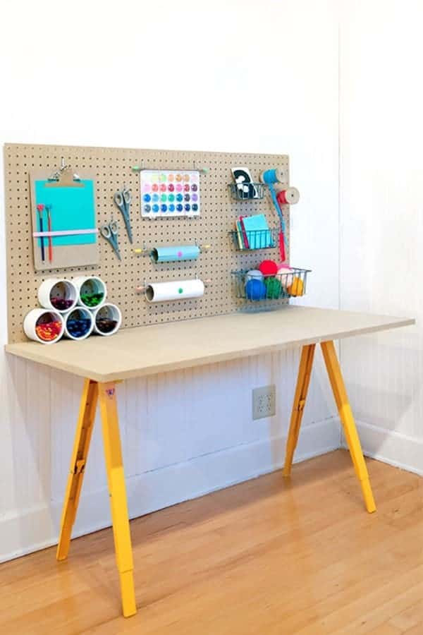 Homemade Crafting Desk For Kids