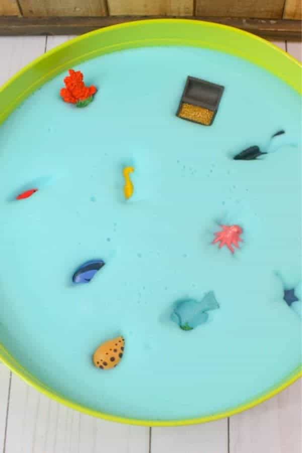 Ocean Soap Foam Sensory Bin