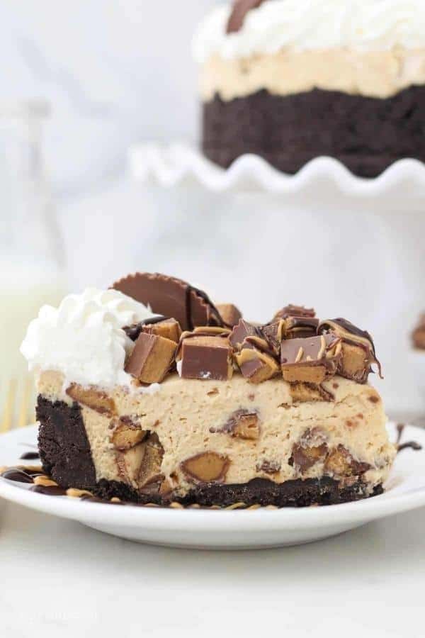 NO-BAKE REESE’S PEANUT BUTTER CUP CHEESECAKE