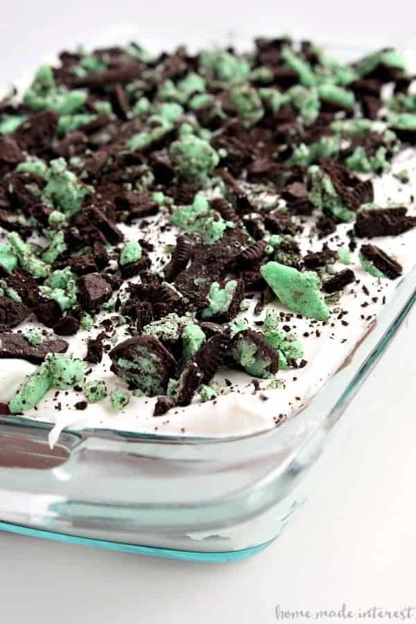 Mint Oreo Lasagna