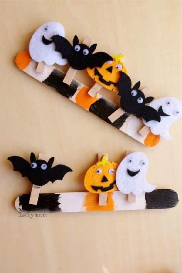 Halloween Clothespins and Pattern Sticks