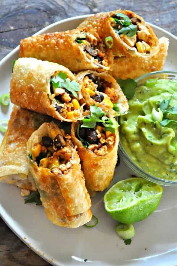 TEX MEX VEGAN EGG ROLLS