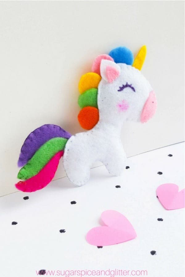 Felt Unicorn Sewing Project