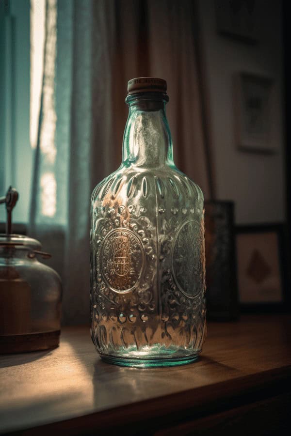 Vintage glass bottles