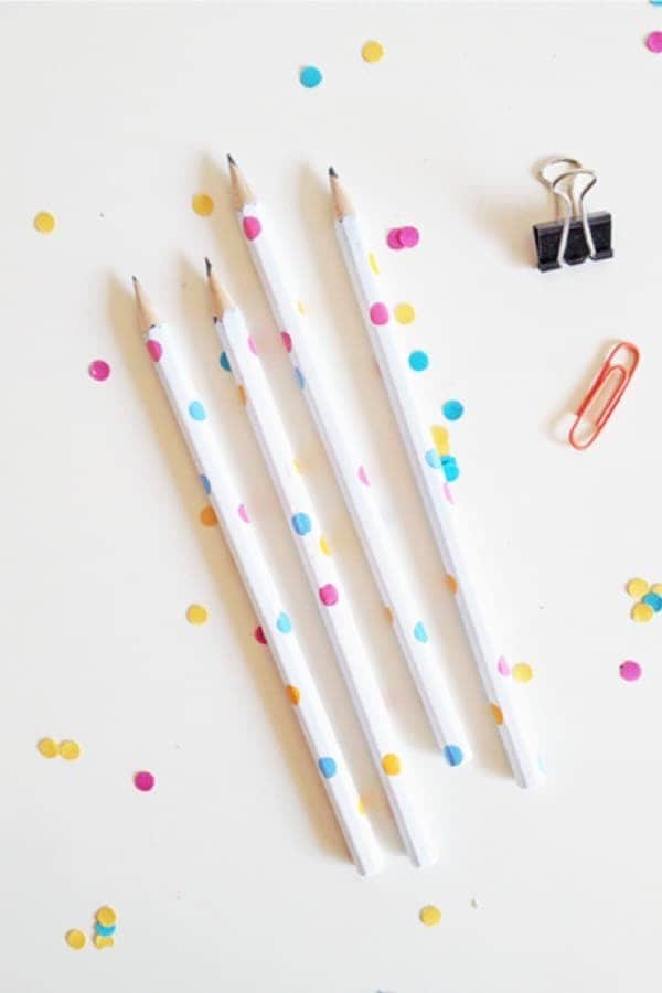 DIY Confetti Pencils