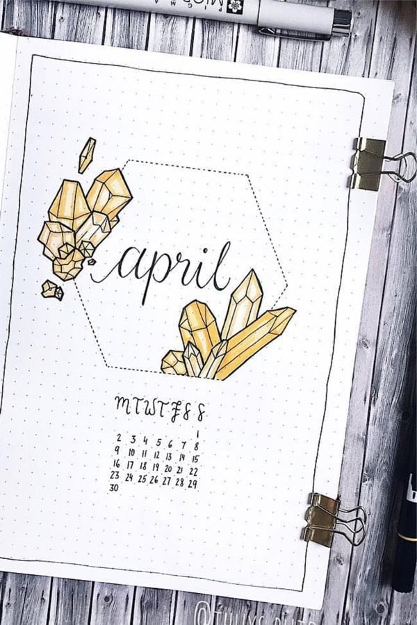 Yellow Crystal Monthly Cover