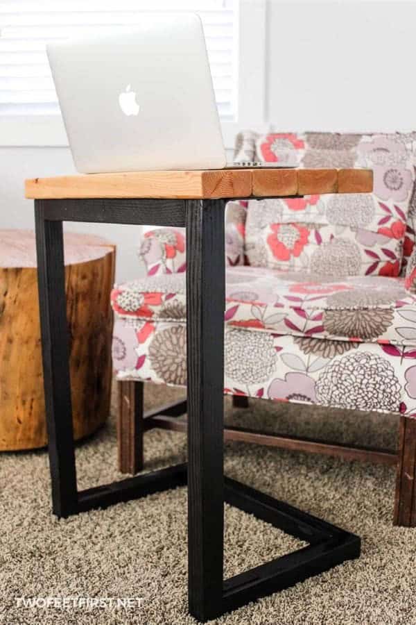 DIY Laptop Sofa Table