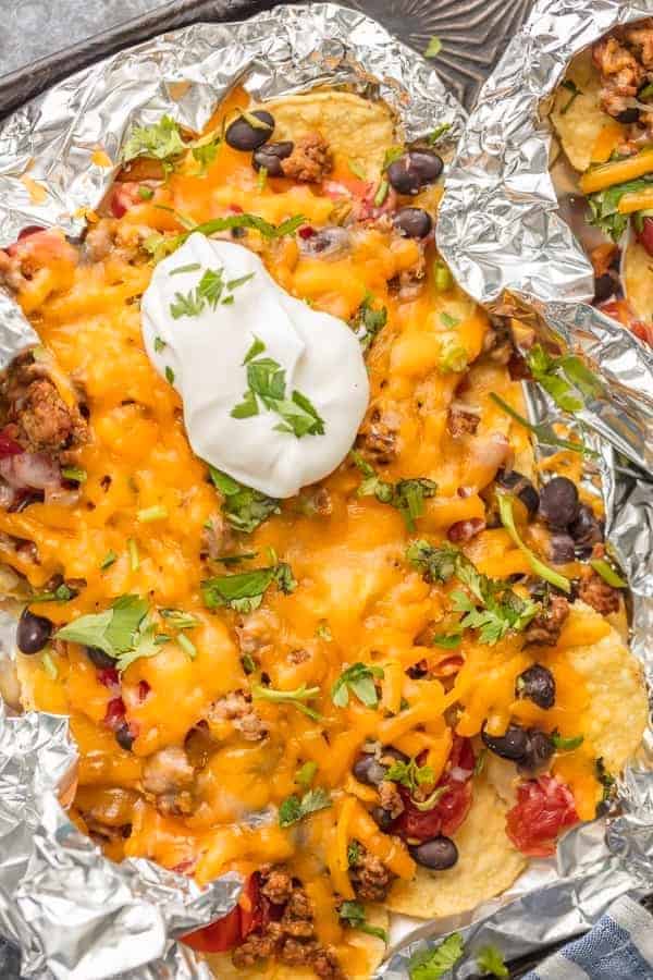 Easy Foil Packet Nachos