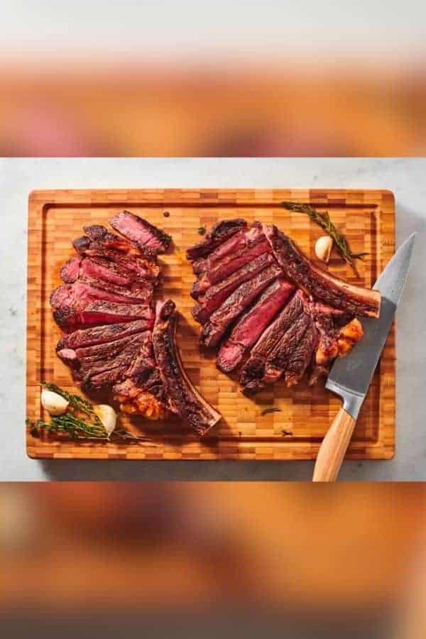 BUTTER-BASTED RIB EYE STEAKS