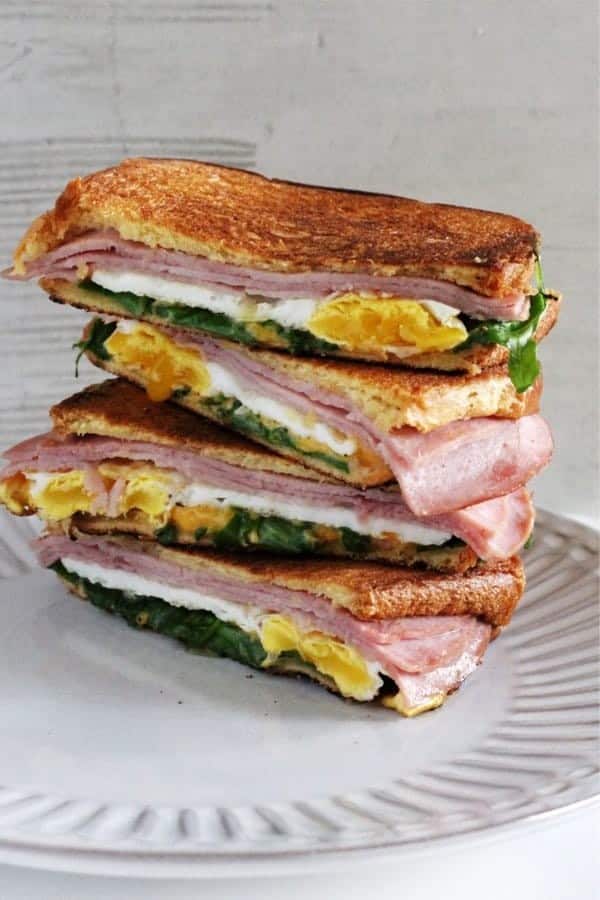 Breakfast Grilled Ham and Cheese